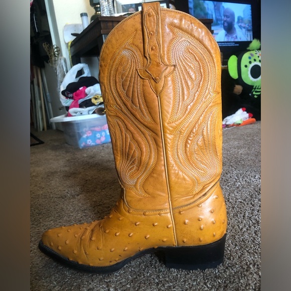 REYME OSTRICH LEATHER WESTERN BOOTS - Picture 3 of 8